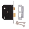 Union 2295 2 Lever Mortice Sash Lock 63mm Polished Chrome