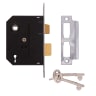 Union 2295 2 Lever Mortice Sash Lock 76mm Polished Chrome