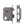 Union 2241 Oval Profile Mortice Sash Lock 77mm Satin Chrome