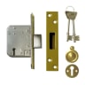 Legge 5 Lever Mortice Deadlock 76mm Polished Brass