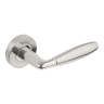 Jigtech Harrier Fire Rated Lever on Rose - Polished/Satin Chrome Dual Finish