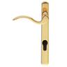 Carlisle Brass Scroll Lever Euro Handle Left Hand Polished Brass