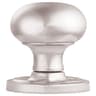 Carlisle Brass Concealed Fix Mushroom Mortice Knob Satin Chrome