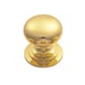 Carlisle Brass Fingertip Victorian Cupboard Knob 32mm Polished Brass