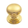 Carlisle Brass Victorian Cupboard Knob 38mm Polished Brass