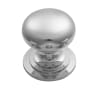 Carlisle Brass Victorian Cupboard Knob 38mm Polished Chrome