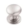Carlisle Brass Fingertip Victorian Cupboard Knob 38mm Satin Chrome