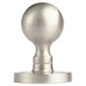 Manital Ball Mortice Knob 45mm Satin Chrome