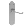 Carlisle Brass Victorian Shaped Scroll Lever Latch Satin Chrome