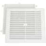 MAP Louvred Vent with Removable Flyscreen - White Plastic - 9x6