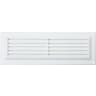 MAP Louvred Vent with Fixed Flyscreen - White Plastic - 9x3