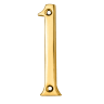 Carlisle Brass Numeral '1' Face Fix Number 76mm Polished Brass