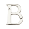 Carlisle Brass Letter Face Fix Letter 'B' 53mm Polished Chrome