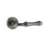 Old English Durham Lever on Round Rose Matt Gun Metal