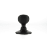 Old English Ripon Solid Brass Reeded Mortice Knob on Concealed Fix Rose Matt Black
