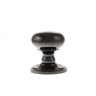 Old English Harrogate Solid Brass Mushroom Mortice Knob on Concealed Fix Rose Black Nickel
