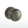Old English Harrogate Solid Brass Mushroom Mortice Knob on Concealed Fix Rose Matt Gun Metal