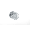 Old English Harrogate Solid Brass Mushroom Mortice Knob on Concealed Fix Rose Polished Chrome