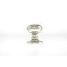 Old English Harrogate Solid Brass Mushroom Mortice Knob on Concealed Fix Rose Polished Nickel