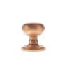Old English Harrogate Solid Brass Mushroom Mortice Knob on Concealed Fix Rose Urban Satin Copper