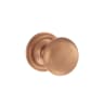 Old English Harrogate Solid Brass Mushroom Mortice Knob on Concealed Fix Rose Urban Satin Copper