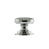 Old English Lincoln Solid Brass Victorian Cabinet Knob on Concealed Fix 32mm Polished Chrome
