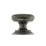 Old English Lincoln Solid Brass Victorian Cabinet Knob on Concealed Fix 38mm Distressed Silver