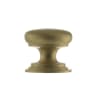 Old English Lincoln Solid Brass Victorian Cabinet Knob on Concealed Fix 38mm Satin Brass