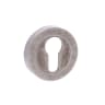 Old English Euro Escutcheon Distressed Silver