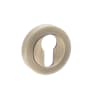 Old English Euro Escutcheon Matt Antique Brass