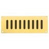 Carlisle Brass Ventilator Slotted Type 242 x 89mm Polished Brass