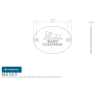 Eurospec Steelworx Signage Baby Change Symbol Satin Stainless Steel