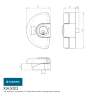 Eurospec Push Bar Panic Bolt Bar 730mm Silver