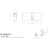 Eurospec External Locking Attachment 125 x 90mm Silver