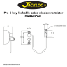 Jackloc Pro 5 Key Locking Window Restrictor Brown