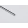 Rothley Grey Aluminium Square U Profile Strip 1m x 15.5mm