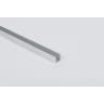 Rothley Grey Aluminium Square U Profile Strip 1m x 19.5mm