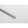 Rothley Chrome Drilled Galvanised Steel Equal Sided Angle Strip 1m x 23.5 x 1.2mm