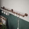 Utensil Rail 19 x 600mm Antique Copper