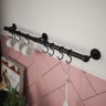 Utensil Rail 19mm x 600mm Matt Black