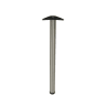 Rothley Baroque Worktop Support Table Leg 60 x 870mm Brushed Stainless Steel
