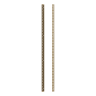 Rothley Baroque Twin Slot Wall Upright 1200mm Long Antique Brass
