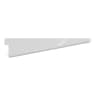 Rothley Twinslot Shelf Bracket Antibacterial 170mm White