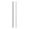 Rothley Silver Steel Twin Slot Upright Shelving 1600 x 26 x 2mm
