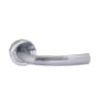 Status Nevada Lever on Round Rose Satin Chrome