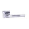 Status Kansas Lever on Square Rose Satin Chrome