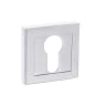 Status Euro Escutcheon on Square Rose Polished Chrome