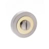 Status Turn & Release on Round Rose Satin Nickel/Polished Brass