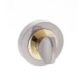 Status Turn & Release on Round Rose Satin Nickel/Polished Brass
