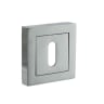 Status Key Escutcheon on S4 Square Rose Polished Chrome